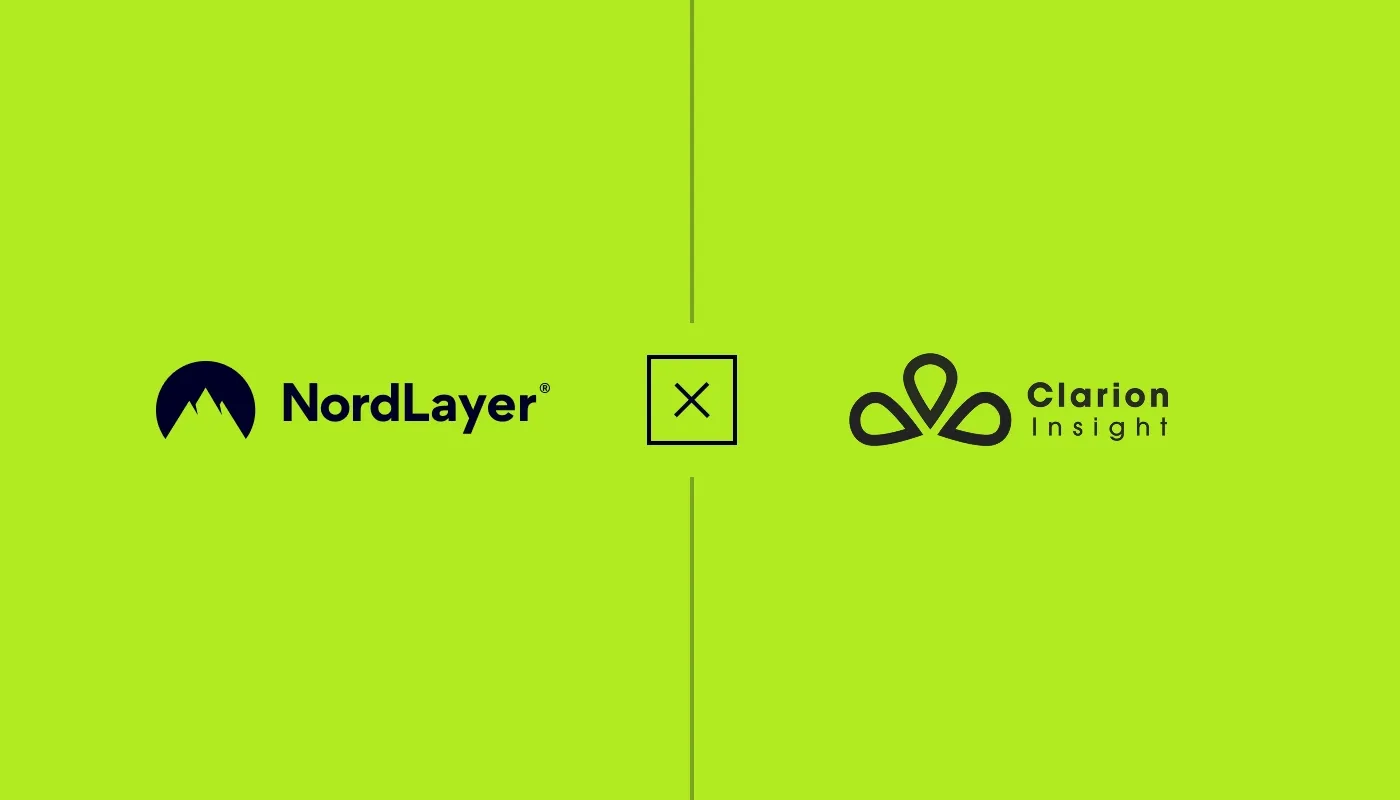 A blog cover for NordLayer and Clarion Insight case study