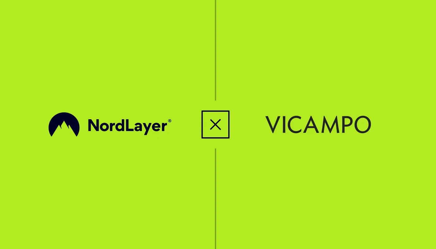 A blog cover for a case study of NordLayer and Vicampo