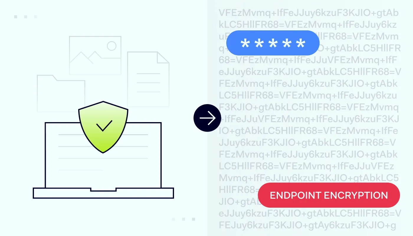 A cover for a blog about endpoint encryption