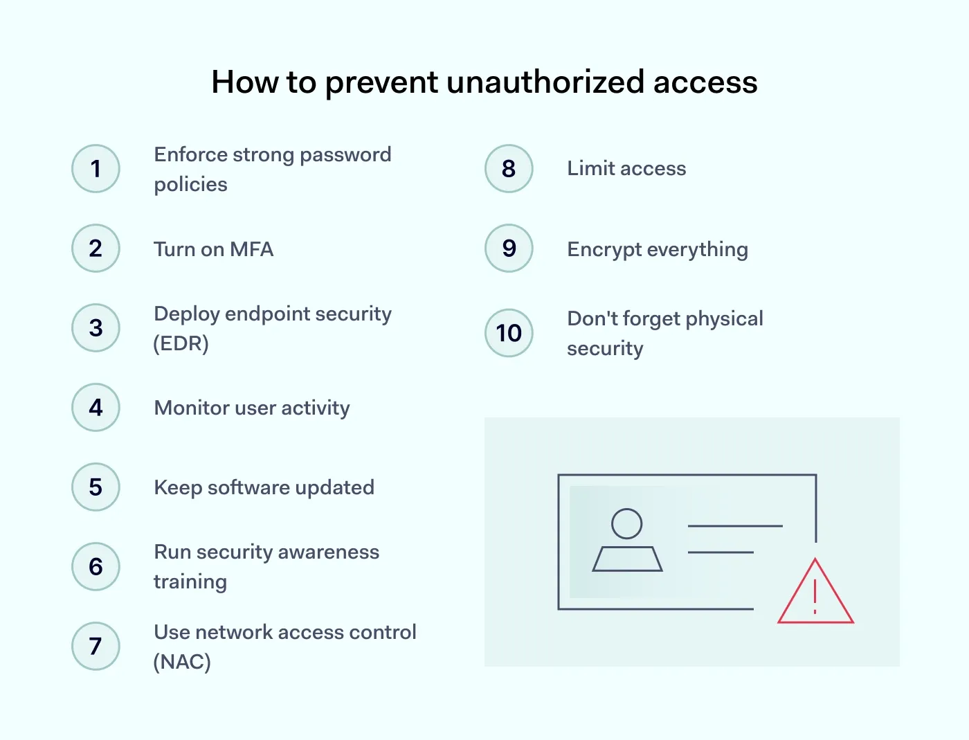 How to prevent unauthorized access