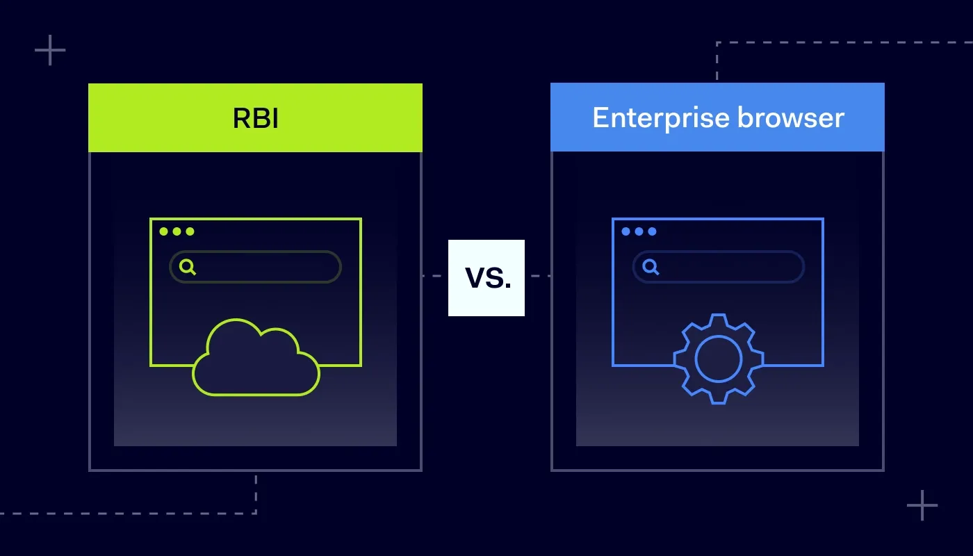 Cover image displaying the title "RBI vs. Enterprise browser"