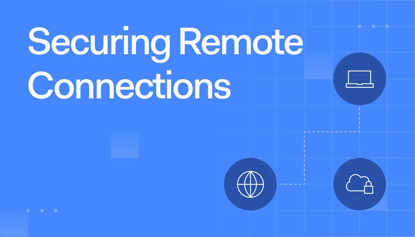 Secure network connection at a remote site