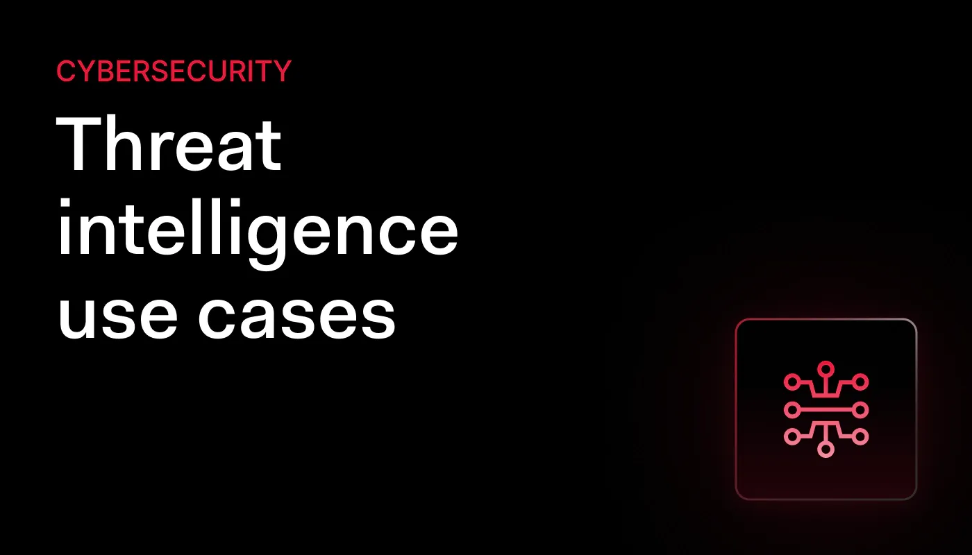 A cover of a blog about Threat intelligence use cases for security teams
