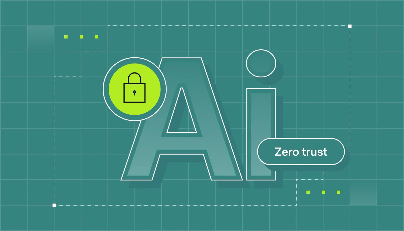 Zero trust AI security concept
