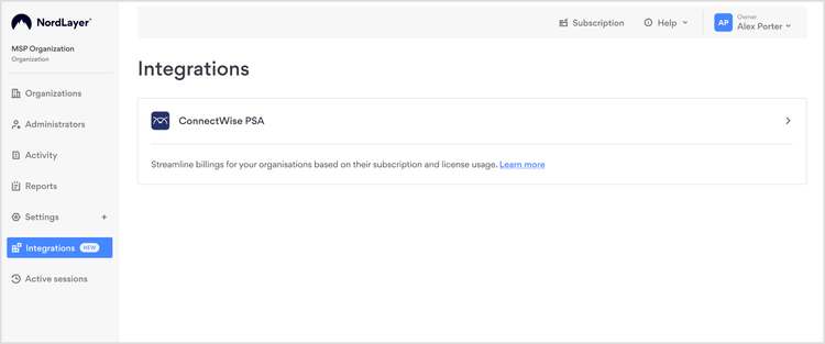 ConnectWise PSA™ Integration: NordLayer made simple for MSPs