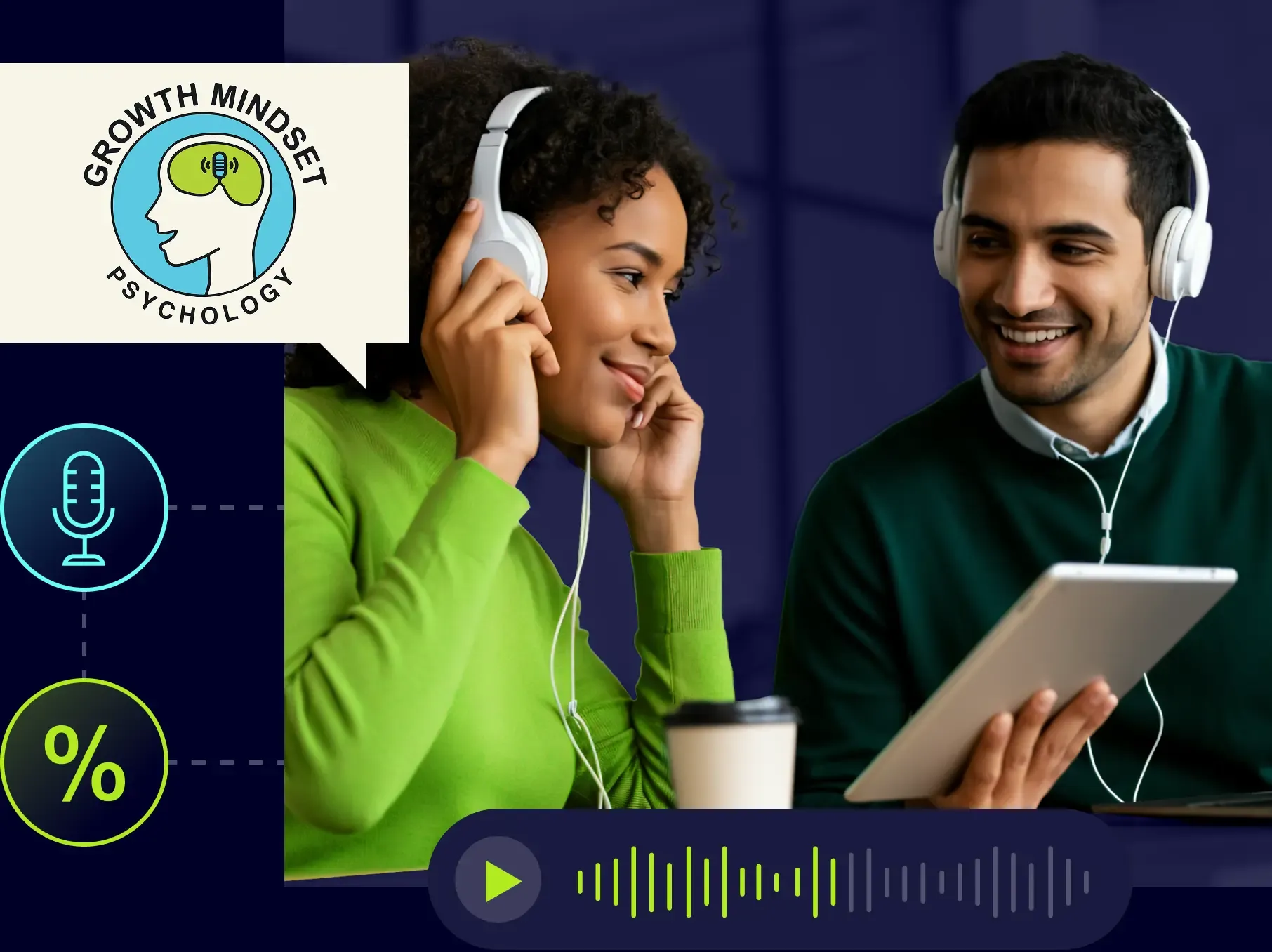 People discussing podcast insights