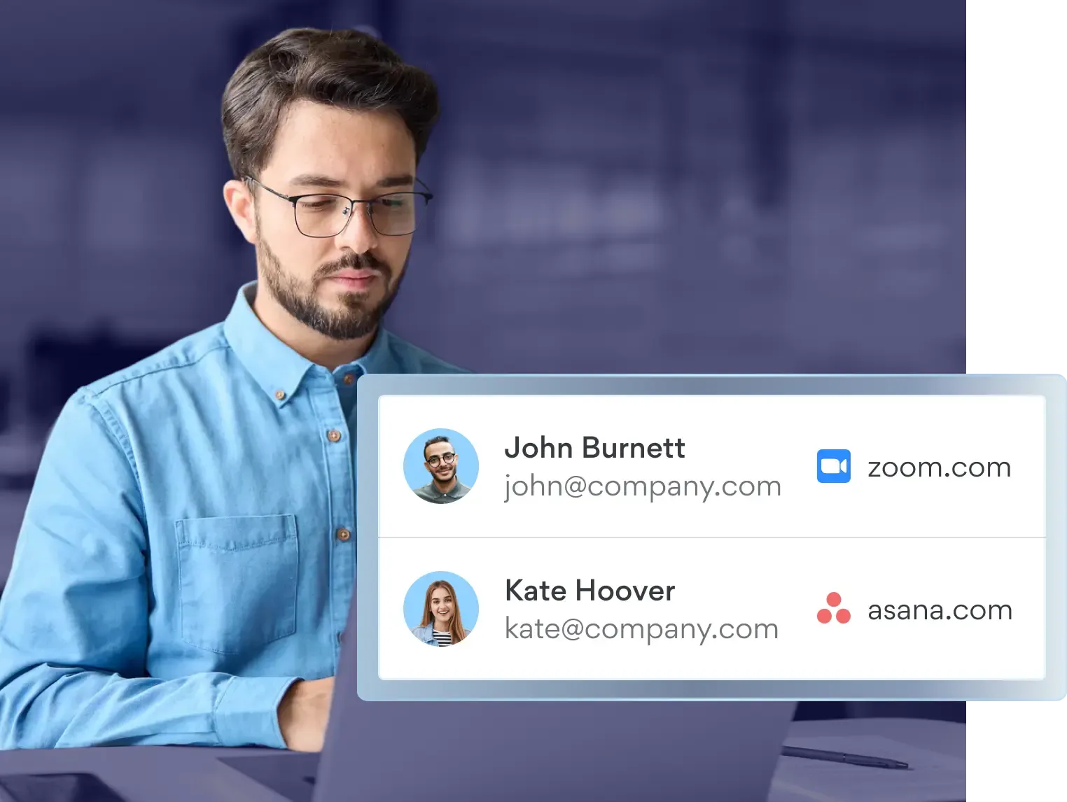 Person using NordLayer Browser to monitor employee activity across domains