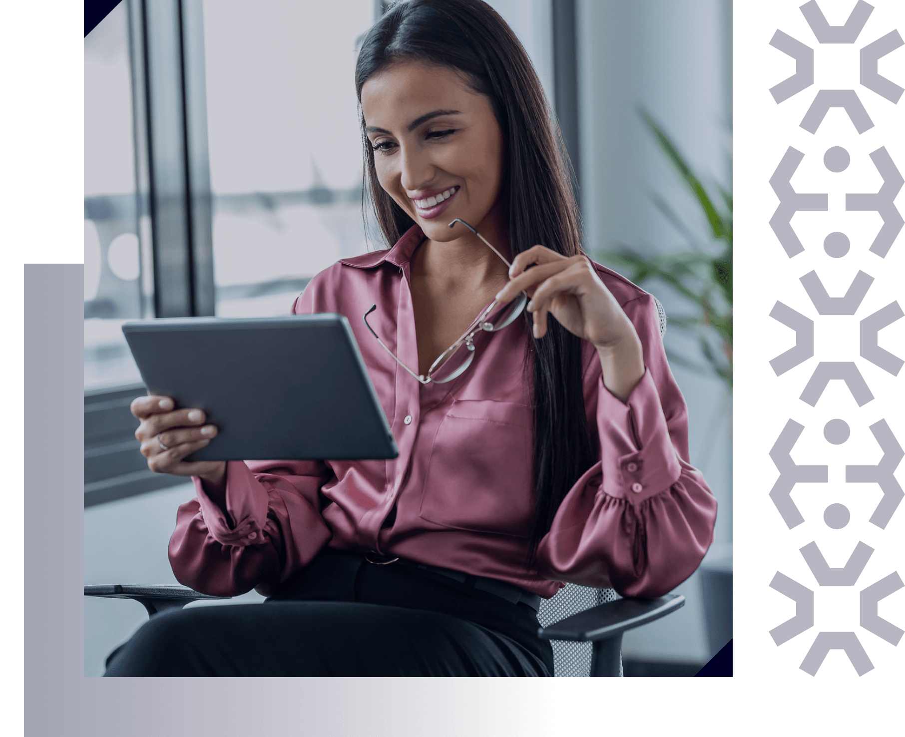 Woman reading about secure web gateway